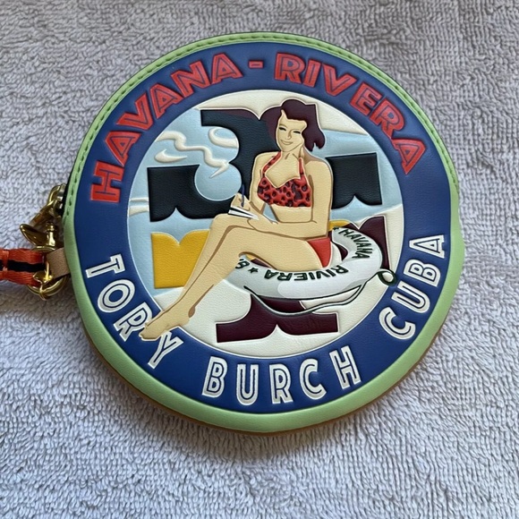Tory Burch Handbags - Tory Burch Havana Rivera Key Chain